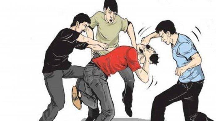 Ilustrasi pengeroyokan.