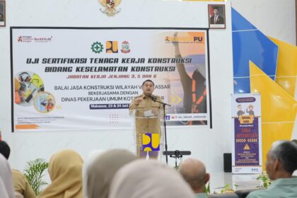 Wali Kota Makassar Resmikan Uji Sertifikasi Konstruksi